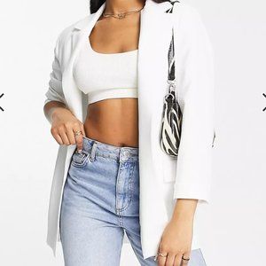 Stradivarius White Blazer XS NWOT